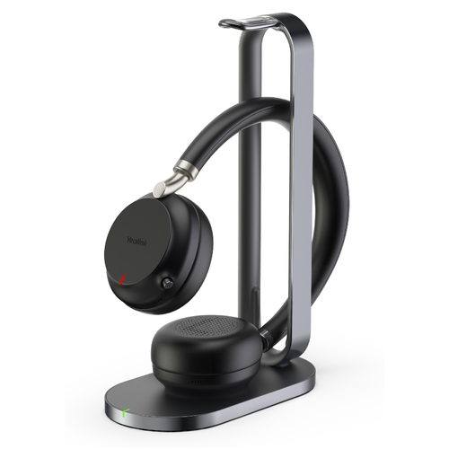 Yealink BH72 Black Teams & UC Certified Bluetooth Wireless Stereo Headset with Charging Stand