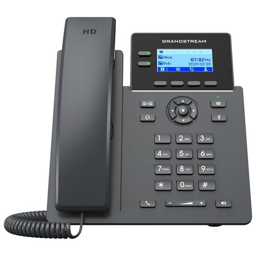 Grandstream GRP2602G 2 Lines, 2 SIP Accounts, 2.21'' Screen, PoE + GigE Desktop IP Phone