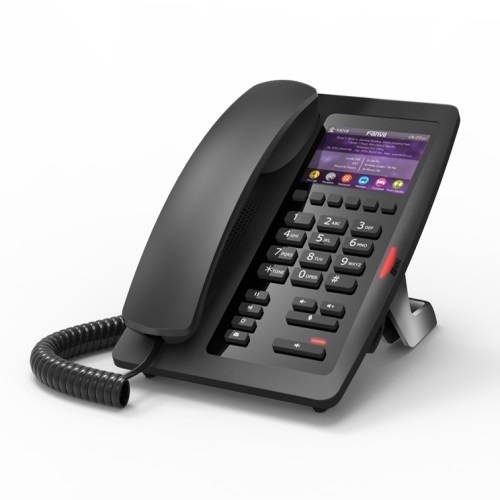 FANVIL H5 Hotel / Office Enterprise IP Phone - 3.5' Colour Screen, 1 Line, 6 x Programmable Buttons, Dual 10/100 NIC, POE