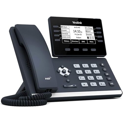 Yealink T53W IP Phone for Office Workers 12 VoIP Accounts 3.7-Inch Graphical Display