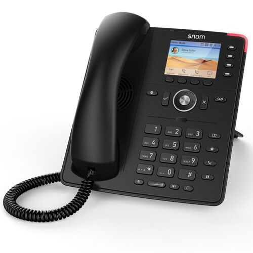 SNOM D713 IP Desk Phone, HD Audio, PoE, TFT Liquid Crystal Display (LCD)