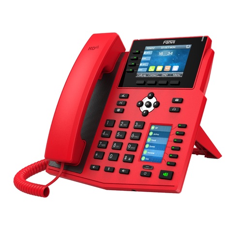 FANVIL X5U-RED High End Enterprise IP Phone - 3.5' Colour Screen, 16 Lines